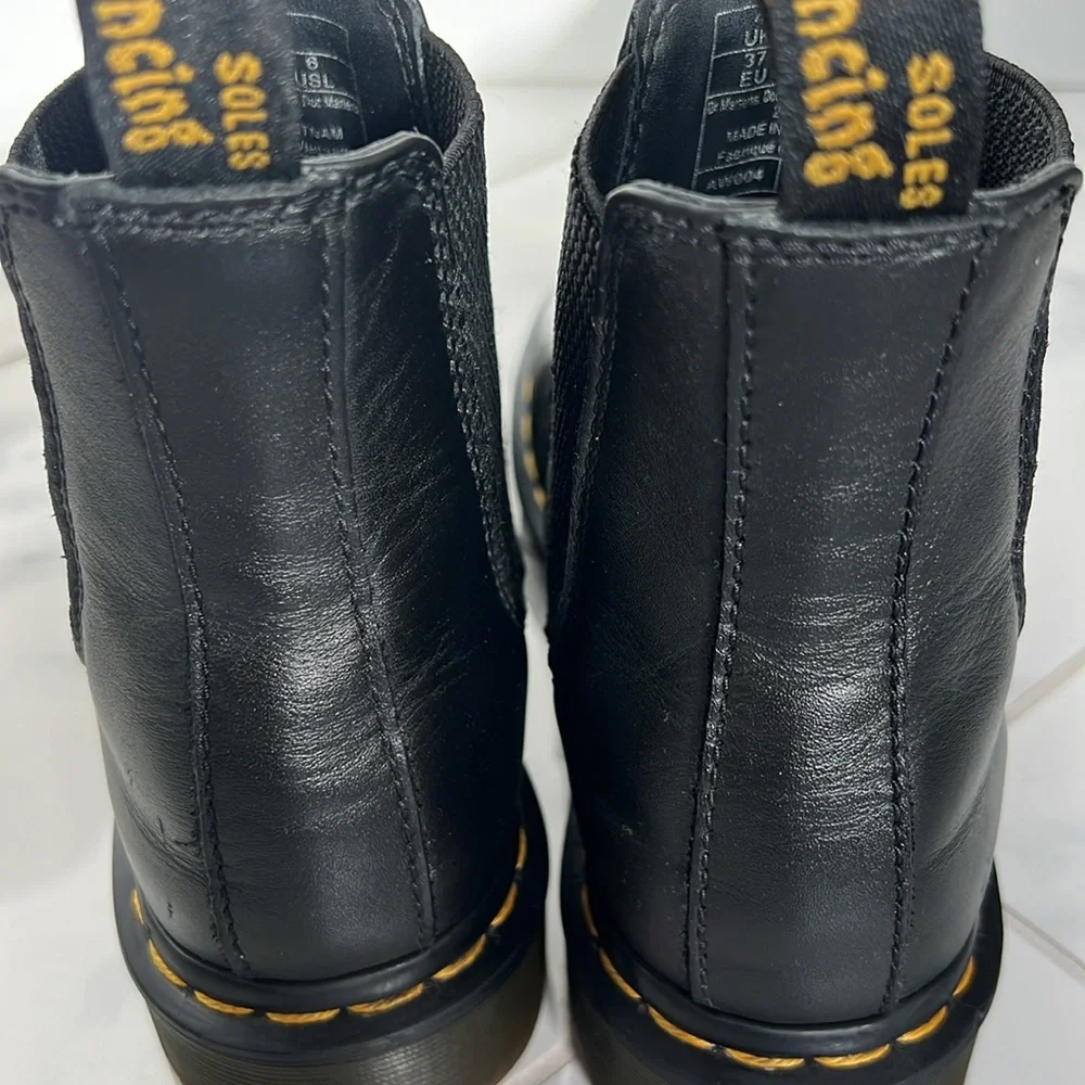 Dr Martens 2976 NAPPA LEATHER BLACK CHELSEA BOOTS Women’s Size 6